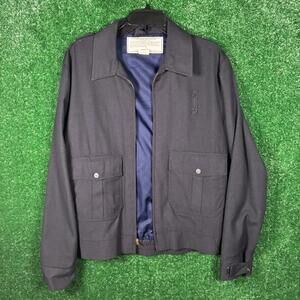 Vintage 1970s 80s Navy Los Angeles Police Jacket w/ Blue Liner Size 40 M FR
